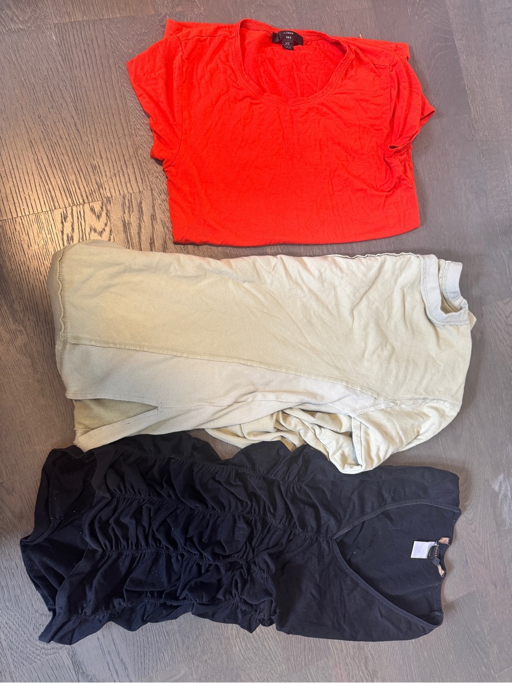 Top Bundle - 3 Pcs: J. Crew Tee, BCBG Top, Anthropologie Sweatshirt